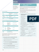 Grammar focus - present tenses and verb forms