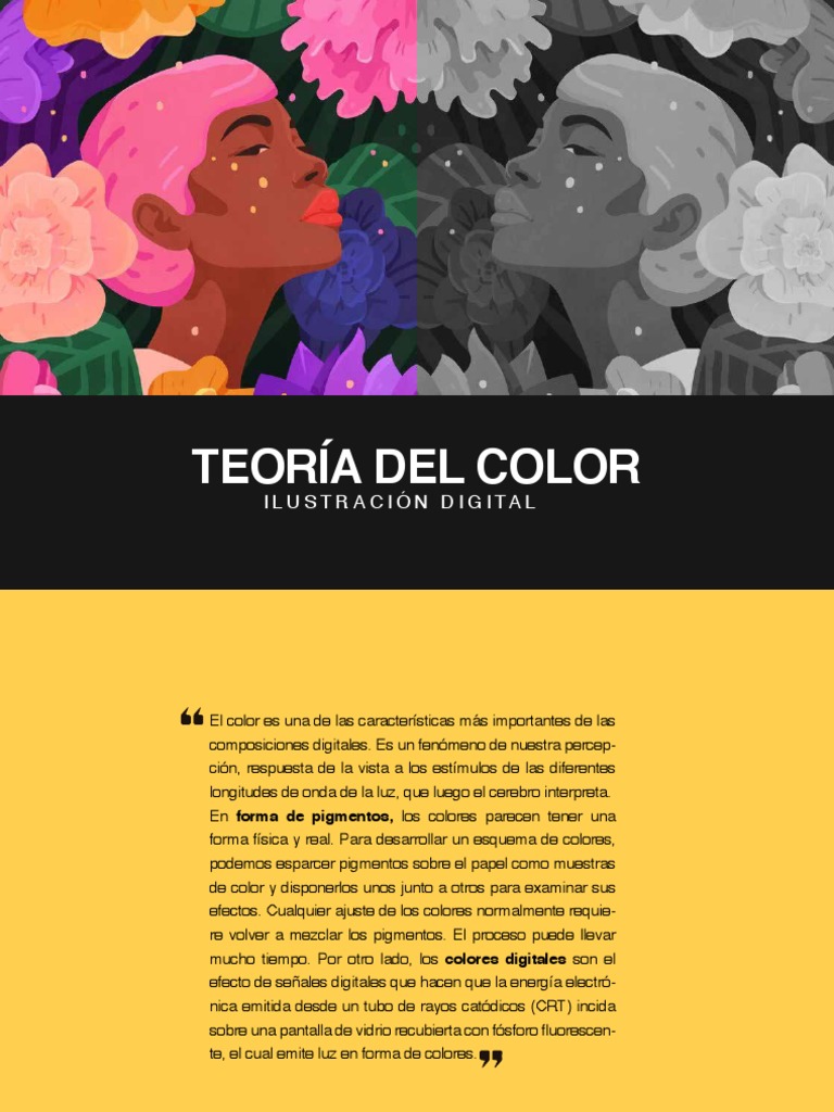 Teoría del Color en Ilustración Digital | PDF | Color | Azul