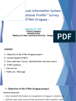 Occupational Information System “Occupational Profile” Survey - O*Net Uruguay -