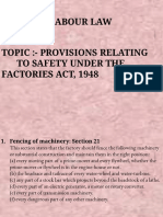 Safety, Factories Act