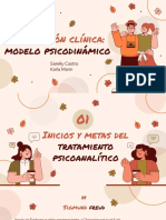 Modelo psicodinámico Freud y técnicas psicoanalíticas