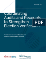 Coordinating Audits and Recounts to Strengthen Election Verification Fin