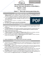 Cadernos de Provas  - 304 - Física Médica - Ênfase em Radioterapia