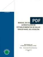 Manual de Evaluación y Acreditación Tercer Nivel