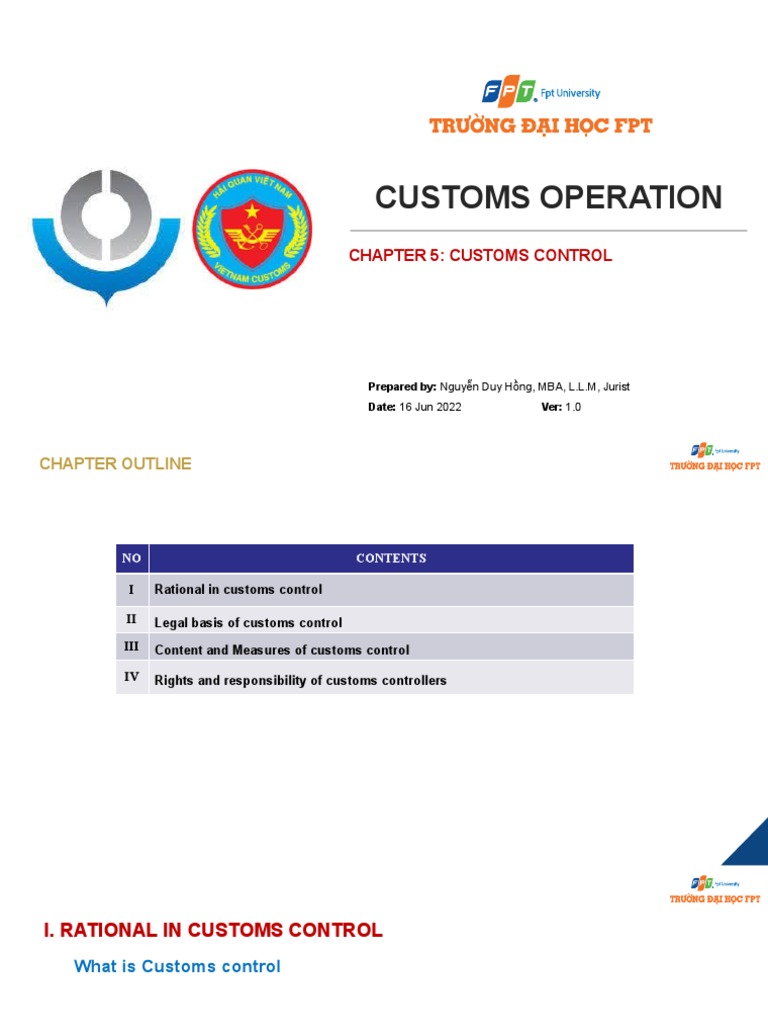 Customs Control: Measures and Responsibilities | PDF | Customs | Taxes