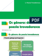 Os géneros da poesia trovadoresca galego-portuguesa