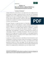 La paideia helenística: continuidad e innovación