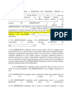 Acta de Entrega y Recepcion Del Inmueble Ubicado