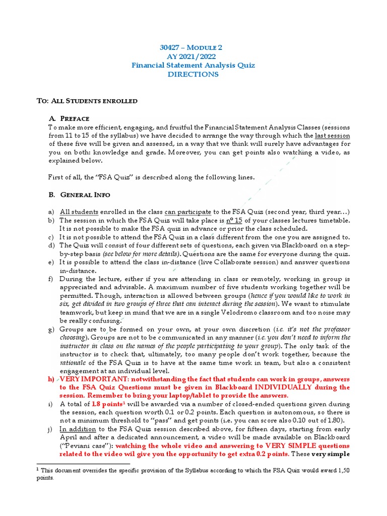 FSA Session - Directions - v3 Print PDF | PDF | Test (Assessment ...