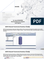 Ansys Maxwell Yazılımınd SheetScan Özelliği