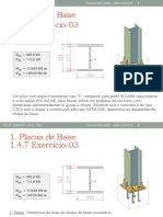 Dimensionamento de placa de base para pilar