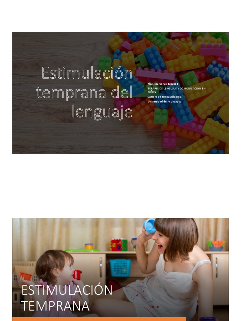 Estimulación Temprana del Lenguaje Infantil | PDF | Aprendizaje | Atención