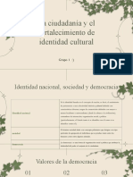 Ciudadanía y Fortalecimiento de La Identidad Cultural