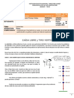 Guia 9 Caida Libre y Tiro Vertical 10° Fisica Milena