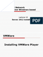 Lec 10 Server 2012 Installation