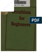 Occultism For Beginners PDF