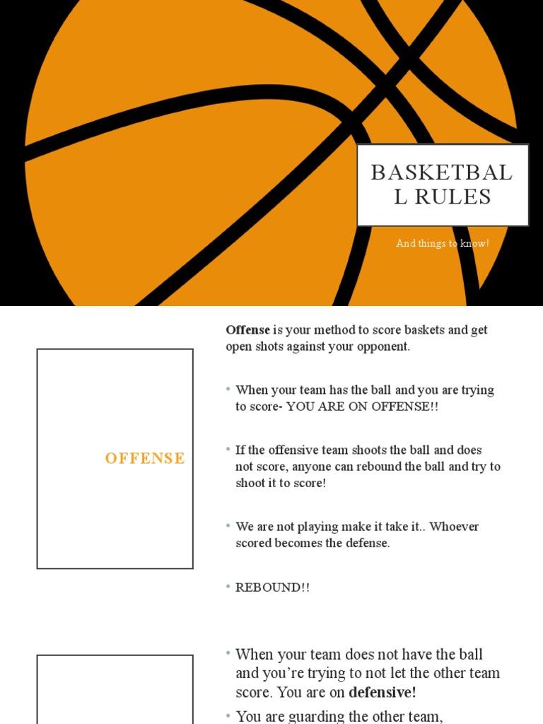 Basketball rules pdf competitive games entertainment