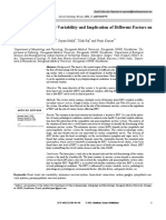 Analysis of Heart Rate Variability and Implication of Different Factors on Heart Rate Variability