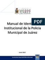 Manual de Identidad Institucional de La Policia Municipal de CD Juarez