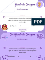 Certificado de Bravura