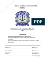 Gourav 2001033 Environment Law Assignment