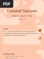 Biology 20 - Unit D8.1 Nutrients V2