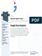 Google Data Analytics Certificate Earned