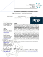 Lecturers' Awareness and Use of EdTech for Assessment