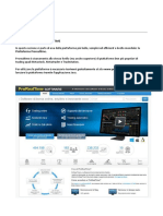 PROREALTIME 1 - settaggi piattaforma