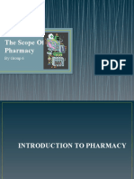 The Scope of Pharmacy (Group6)