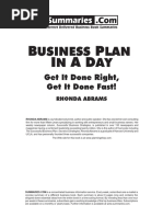 Business Plan in A Day