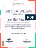 Fernandez Certificate - YES TALKS