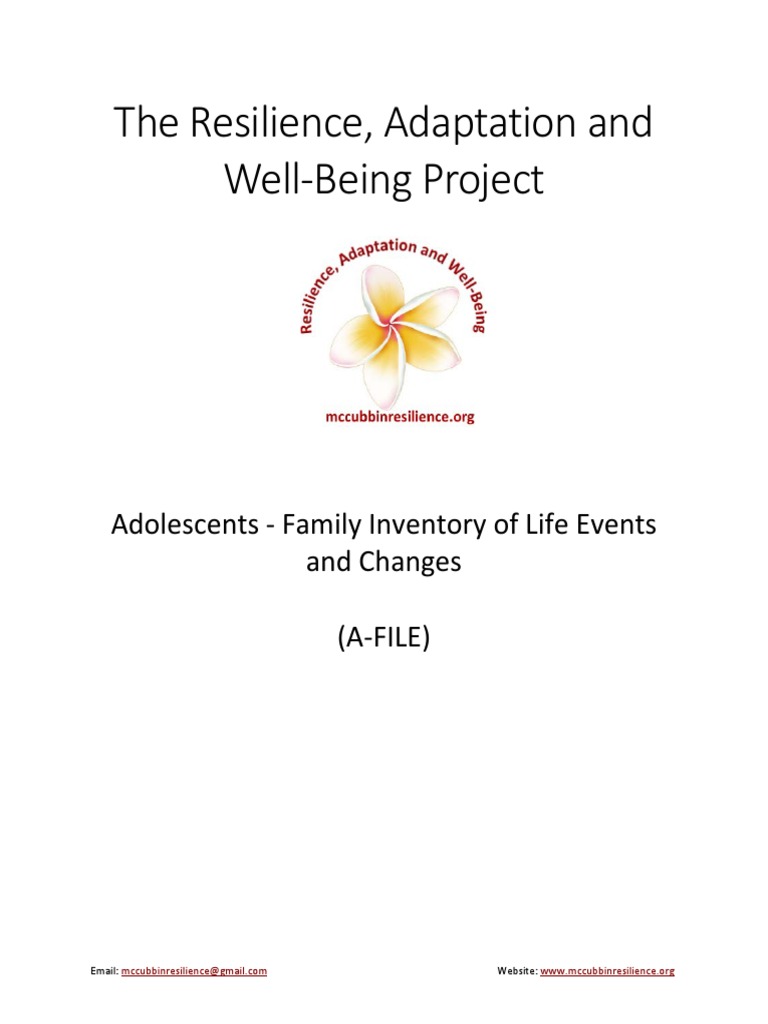 Adolescent Family Life Events Inventory | PDF | Substance Abuse ...