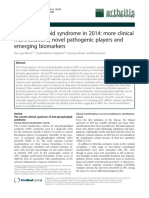 Antiphospholipid Syndrome in 2014: More Clinical Manifestations, Novel Pathogenic Players and Emerging Biomarkers