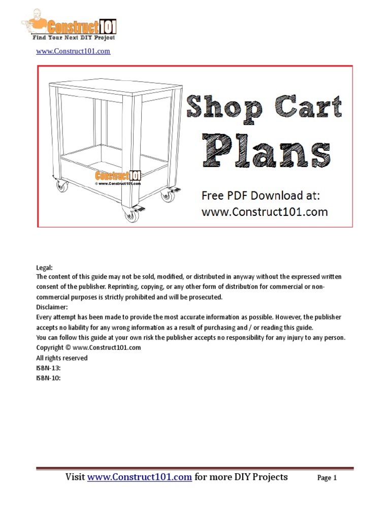 Plywood Shop Cart Plans PDF Plywood Copyright Law