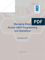 UNDP Managing Risks Across UNDP Programming - Sept2019
