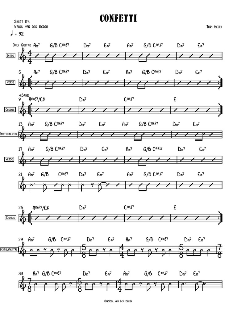 Confetti Tori Kelly PDF
