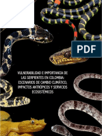 Vulnerabilidad E Importancia de Las Serpientes en Colombia: Escenarios de Cambio Climático, Impactos Antrópicos Y Servicios Ecosistémicos