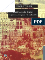 Después de Babel. Aspectos Del Lenguaje y La Traducción - George Steiner