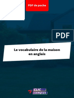 PDF de Poche Vocabulaire Anglais Maison