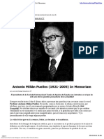 Antonio Millán Puelles (1921-2005) in Memoriam