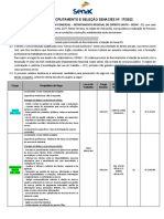 Processo Seleção Senac ES Vagas Garçom Assistente Reserva