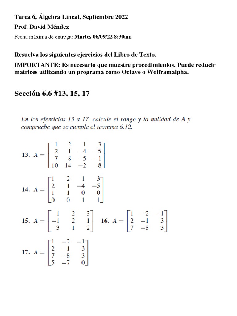Tarea6 Alg Lineal - Copy-1 | PDF