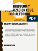 Curriculo y Org. de Ed Formal Presentacion