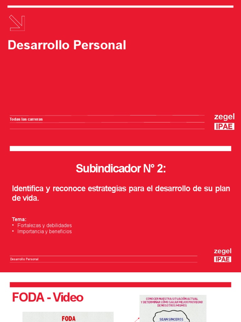 Estrategias FODA para el Desarrollo Personal | PDF | Análisis FODA ...