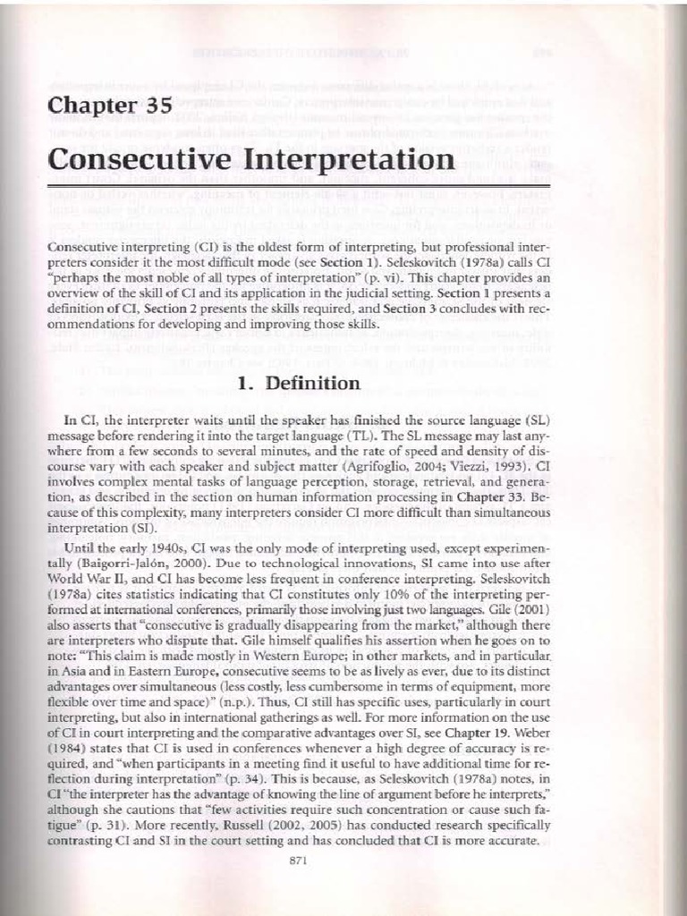 Court Consecutive Interpretation Basics | PDF | Memory | Schema ...