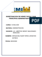 Henry Fayol y Sus Principios Administrativos (Vargas Baltazar Yerko Jhonatan P1a)