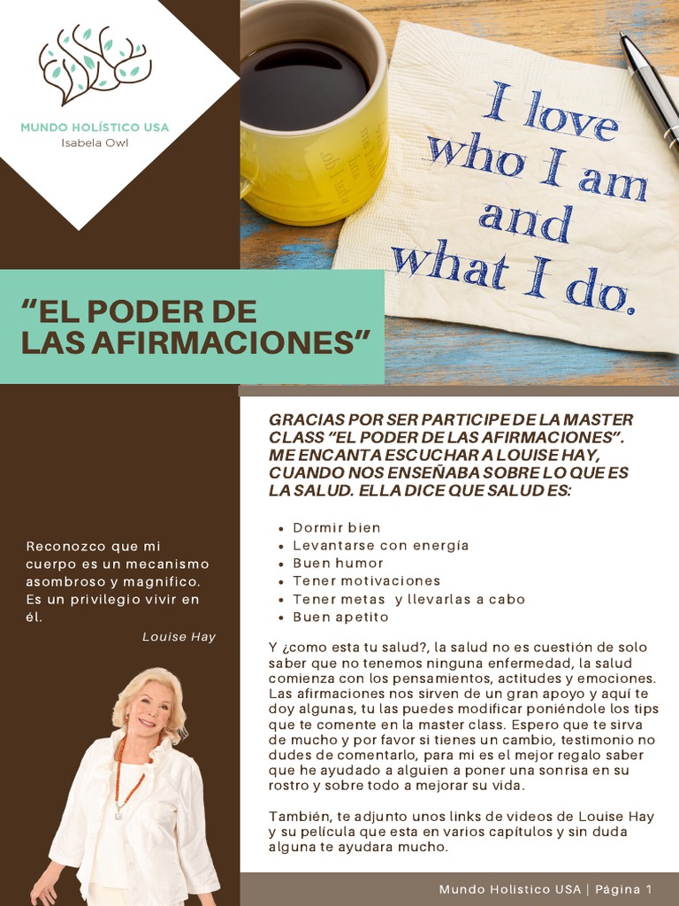 El Poder de Las Afirmaciones | PDF | Amor
