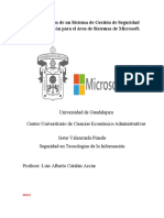 Implementación de Un Sistema de Gestión de Seguridad de La Información para El Área de Sistemas de Microsoft