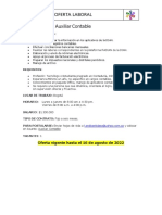 Oferta Laboral - Aux Contable